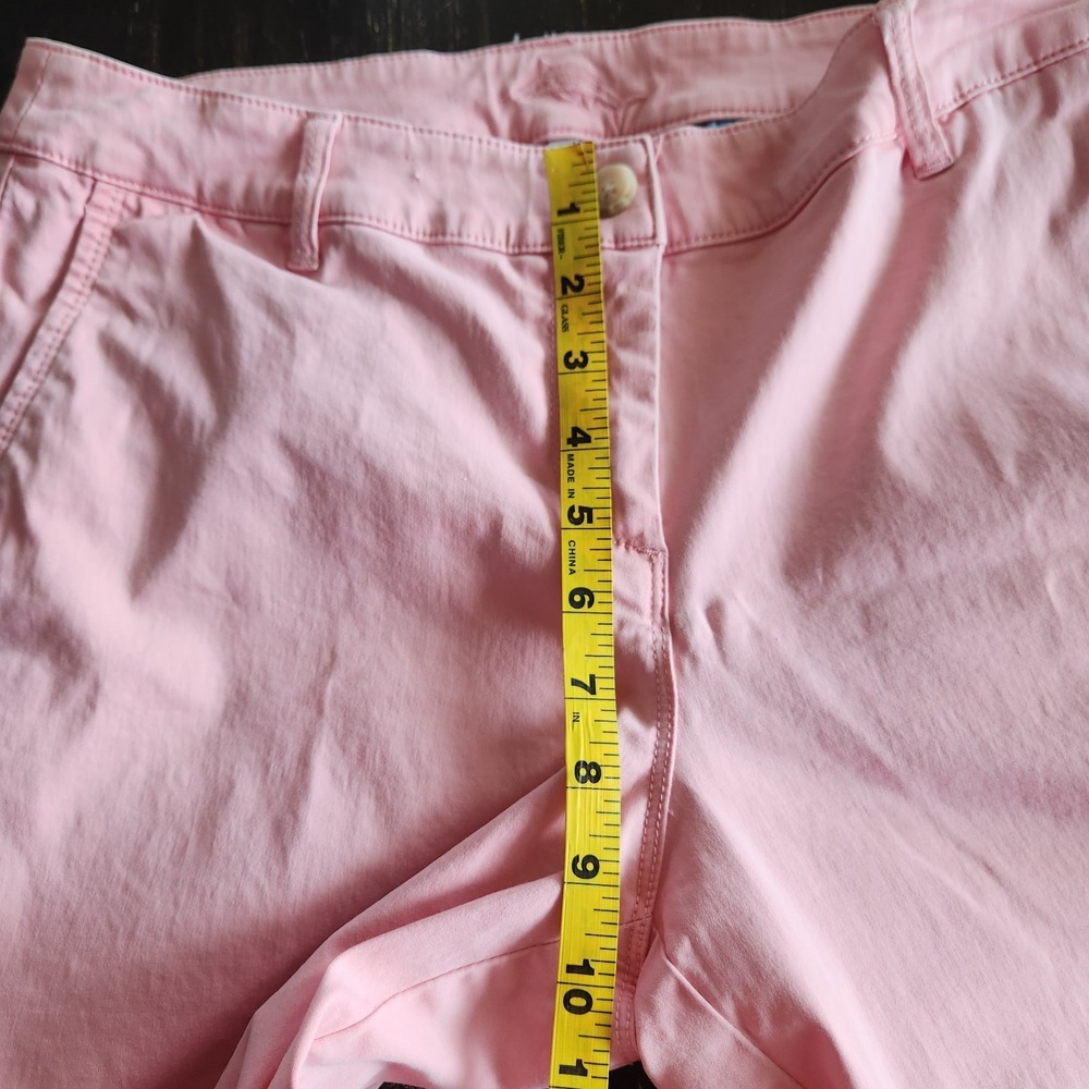Tommy Bahama Ankle Casual Pants Womens 10 Pink Stretchy Beach Mid Rise 32x28 - Picture 8 of 13